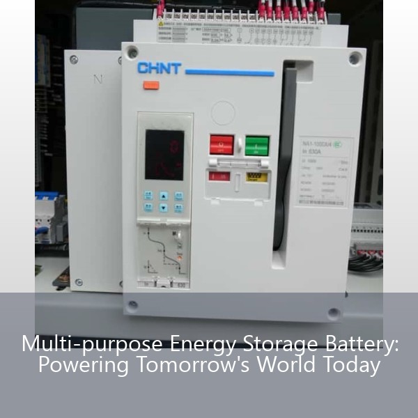 Multi-purpose Energy Storage Battery: Powering Tomorrow's World Today